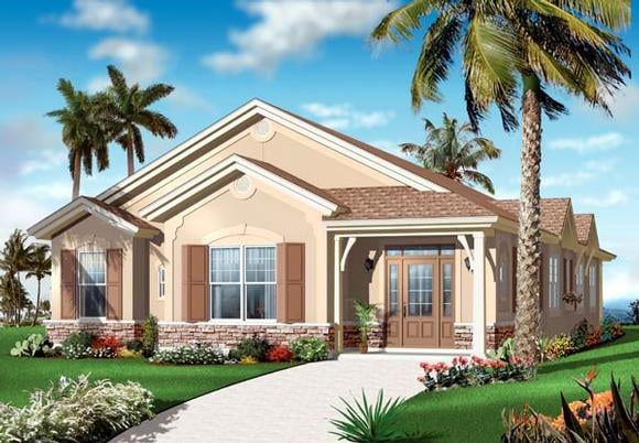 House Plan 64899 Elevation