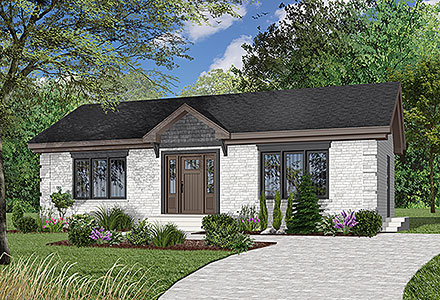 House Plan 64912 Elevation