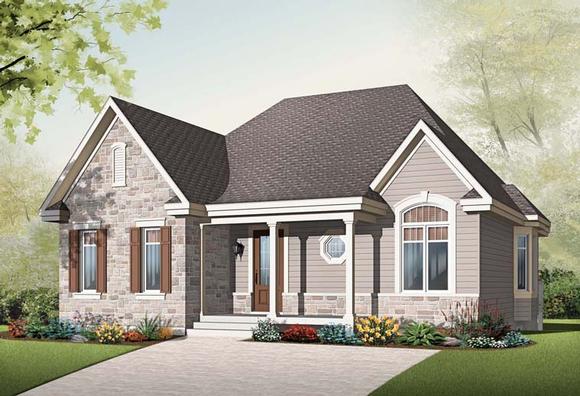 House Plan 64949 Elevation