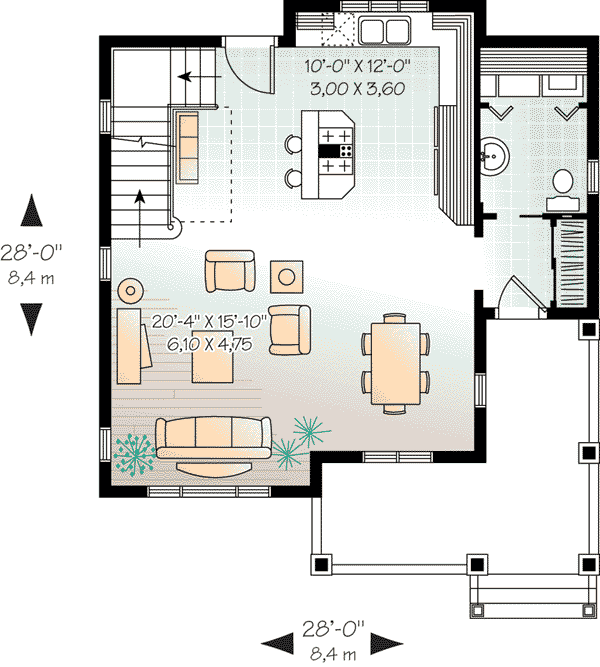 Narrow Lot Level One of Plan 64959