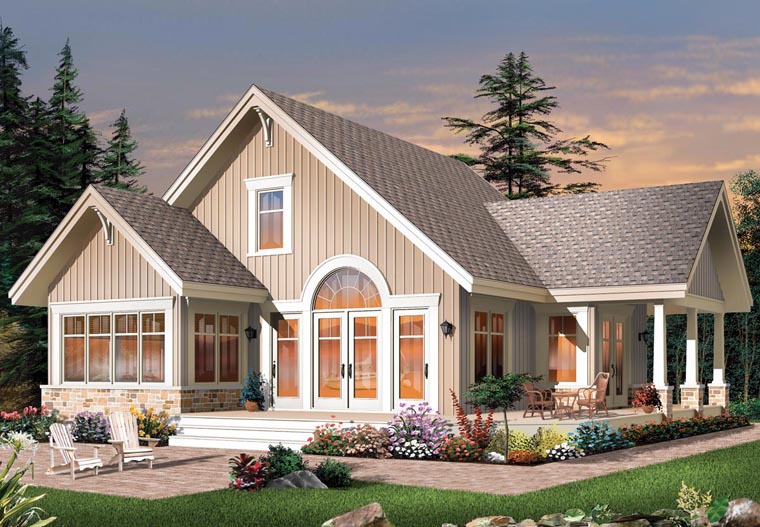Craftsman Style House Plan 64988 With 1680 Sq Ft 3 Bed 2 Bath