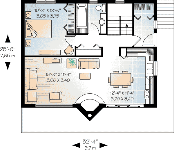 Contemporary Level One of Plan 65007