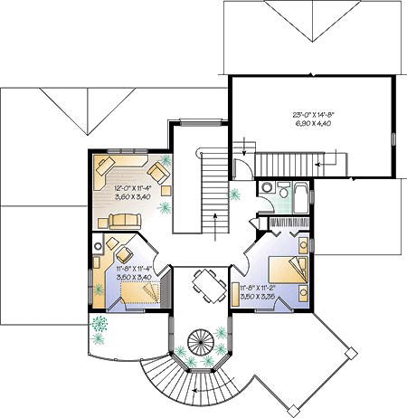 Country Traditional Victorian Level Two of Plan 65012