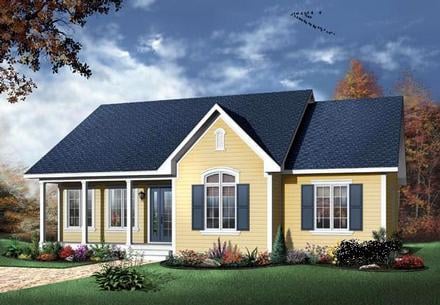 House Plan 65014 Elevation