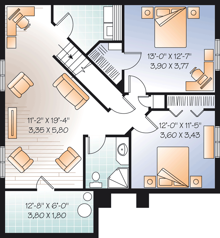 European Lower Level of Plan 65076