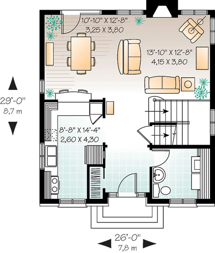 House Plan 65117 First Level Plan