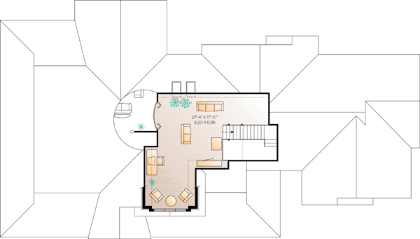 Country Ranch Traditional Level Two of Plan 65126