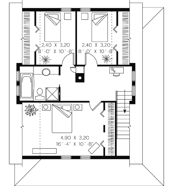 Bungalow Country Level Two of Plan 65146