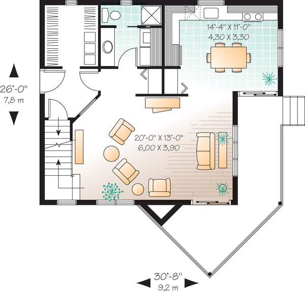Contemporary Country Level One of Plan 65173