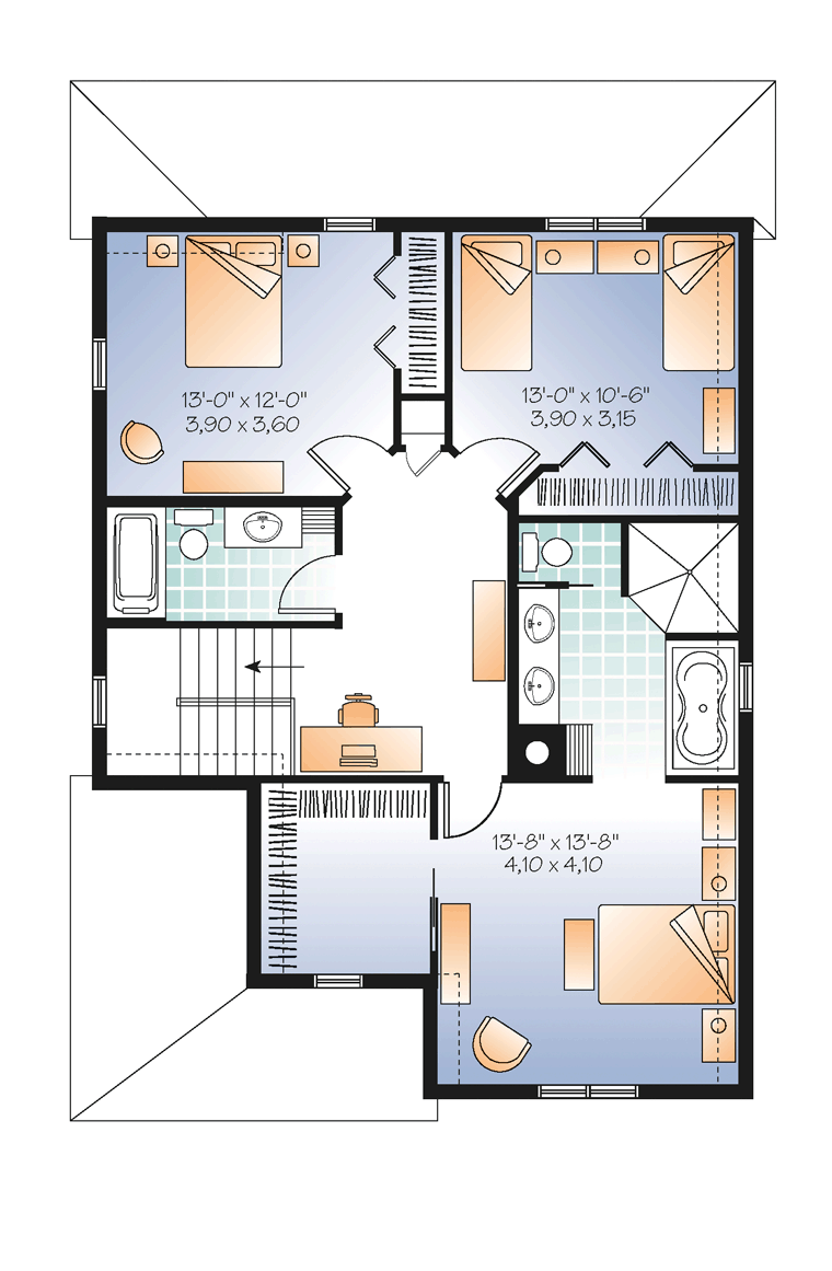 Country Craftsman Level Two of Plan 65191