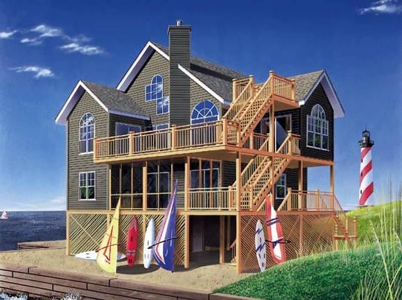 House Plan 65235 Elevation