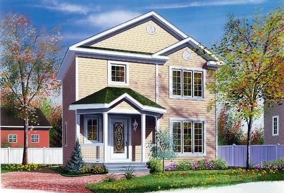 House Plan 65242 Elevation