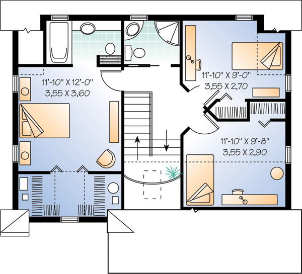 Country Traditional Level Two of Plan 65249