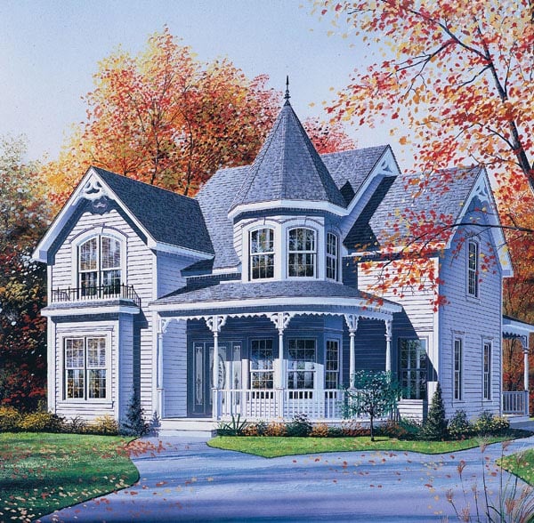 Victorian Style House Plan 65256 with 2089 Sq Ft, 3 Bed, 1 ...