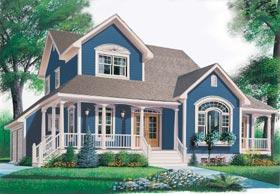 Country Farmhouse Elevation of Plan 65314