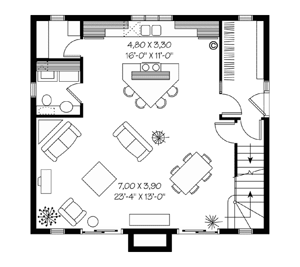 Contemporary Traditional Level One of Plan 65326