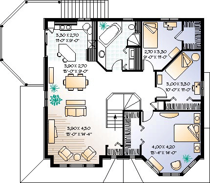 Narrow Lot Victorian Level Two of Plan 65337