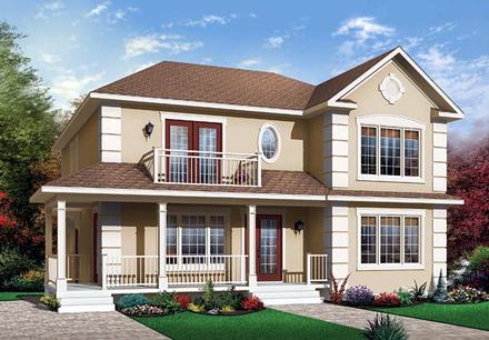 Multi-Family Plan 65338 Elevation