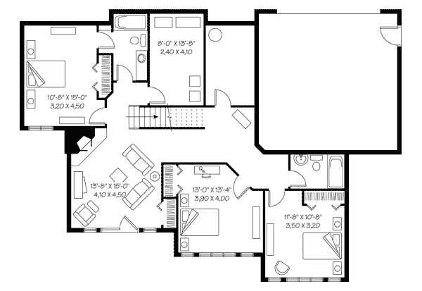 Craftsman Traditional Level Two of Plan 65381