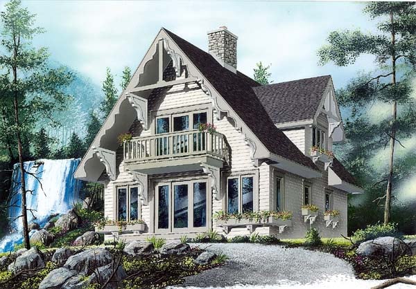 Plan 65443 | Narrow Lot House with 3 Bed, 2 Bath