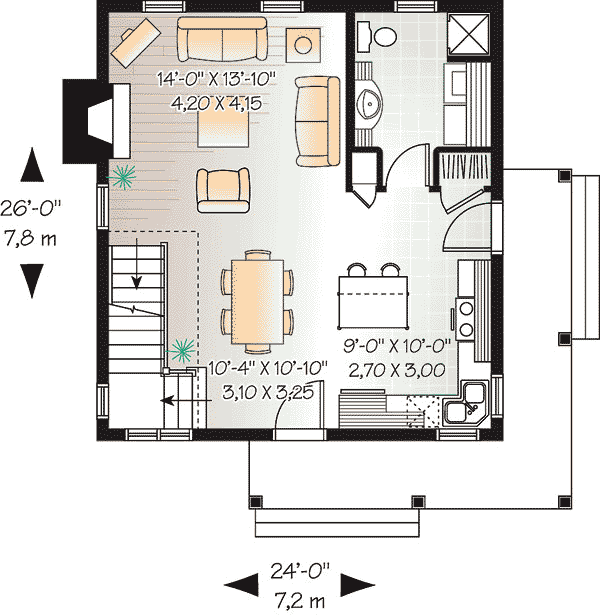 Country Narrow Lot Level One of Plan 65450