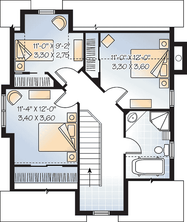 Country Narrow Lot Traditional Level Two of Plan 65452