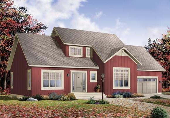 House Plan 65489 Elevation