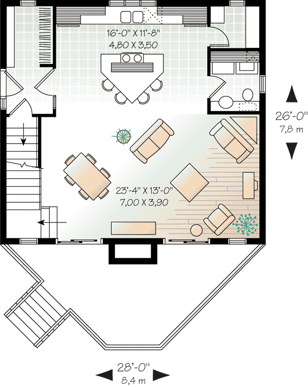 Contemporary Country Level One of Plan 65515