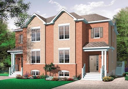 European Elevation of Plan 65532