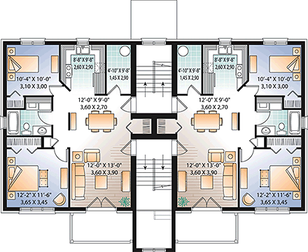 Multi-Family Plan 65533 Third Level Plan