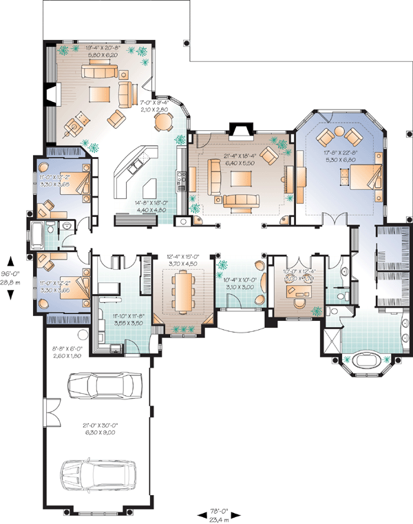 Florida Mediterranean Level One of Plan 65538