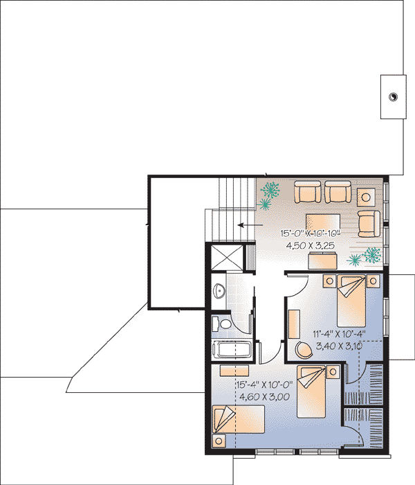 Country Craftsman Level Two of Plan 65547