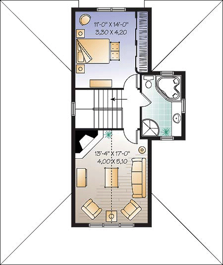 Bungalow Country Level Two of Plan 65556