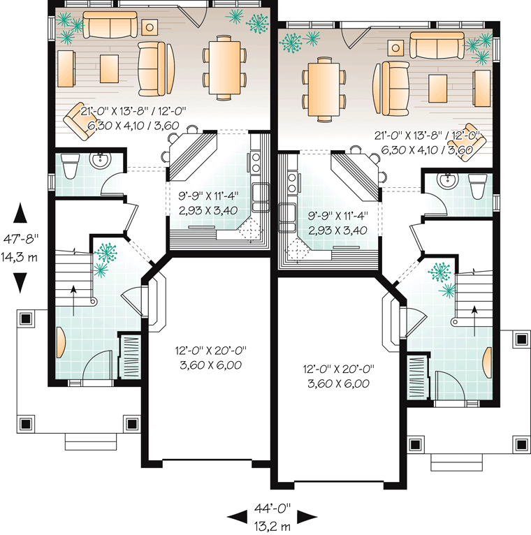 Craftsman Level One of Plan 65559