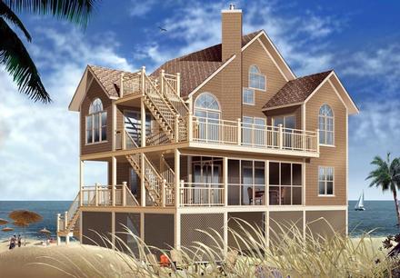 House Plan 65578 Elevation