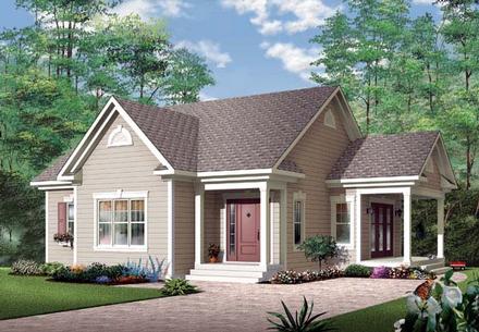 Bungalow Country Elevation of Plan 65583