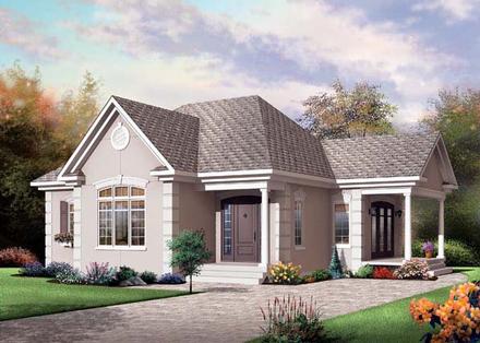 Bungalow Country Elevation of Plan 65584