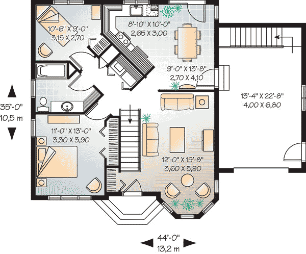 Bungalow Country Victorian Level One of Plan 65599