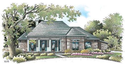Colonial Elevation of Plan 65605