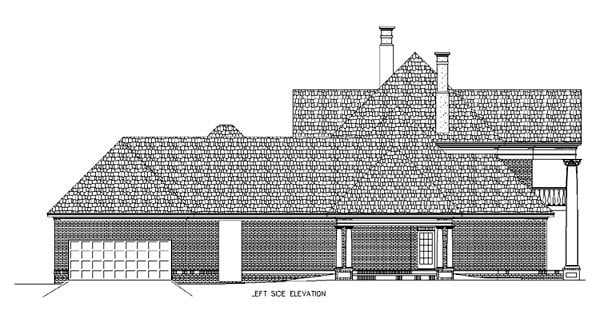 Colonial, Plantation, Southern Plan with 4242 Sq. Ft., 4 Bedrooms, 7 Bathrooms, 2 Car Garage Picture 8