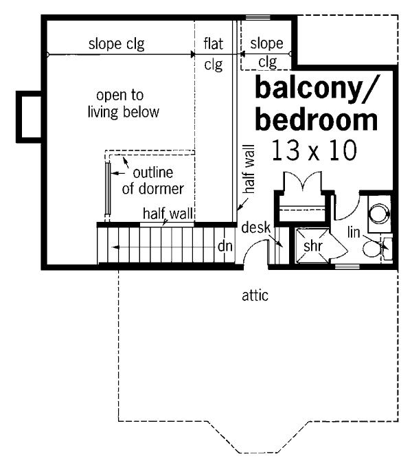 Bungalow Mediterranean Level Two of Plan 65641