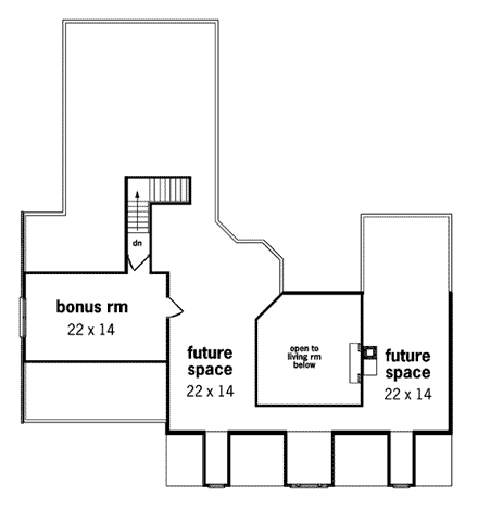 House Plan 65647 Second Level Plan