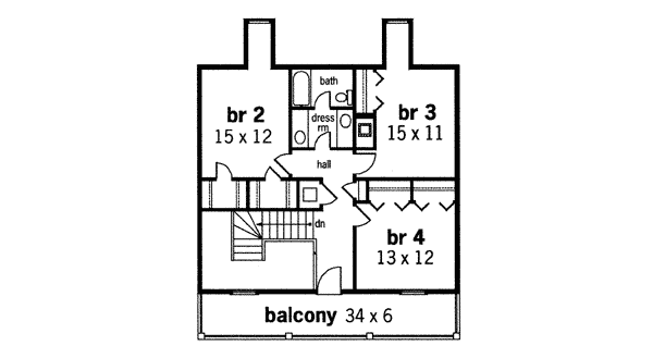 Colonial Southern Level Two of Plan 65661