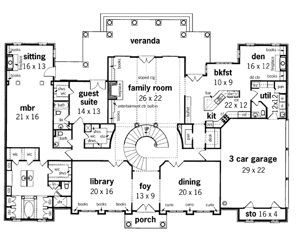 Colonial Southern Level One of Plan 65665