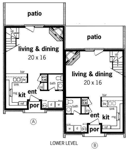 Narrow Lot Level One of Plan 65714