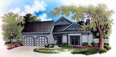 Craftsman Elevation of Plan 65764