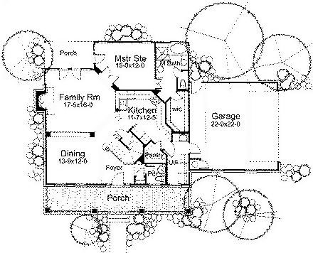 House Plan 65804 First Level Plan