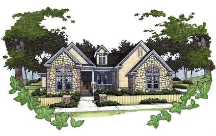 Cottage Traditional Elevation of Plan 65806