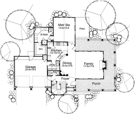 House Plan 65812 First Level Plan