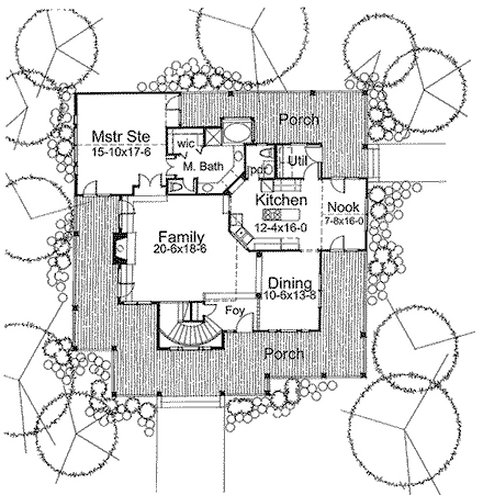 House Plan 65826 First Level Plan